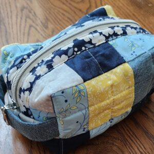 Patchwork Quilted Boxy Pouch